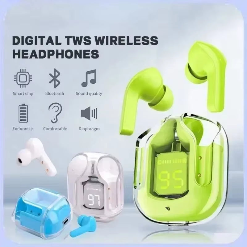T2 Wireless Bluetooth 5.2 Headphones - Low Latency Game Earbuds Perfect for Smart Phones, Music & Sports